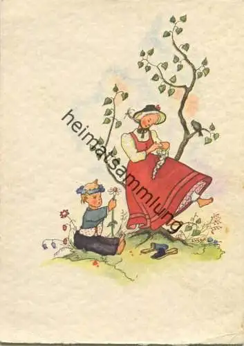 Idylle auf der Wiese - AK Großformat - Flechsig Kunstkarte Nr. 703