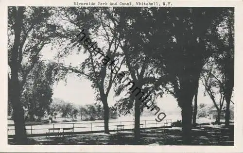 Whitehall N. Y. - Riverside Park and Canal