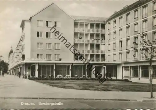 Dresden - Borsbergstraße - Foto-AK Großformat - Verlag Fritz Hunger Nachf. Dresden