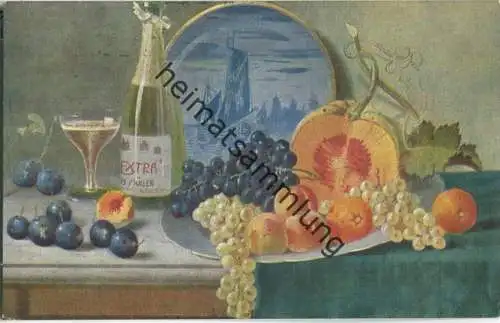 Stilleben - Kürbis - Künstler-Ansichtskarte