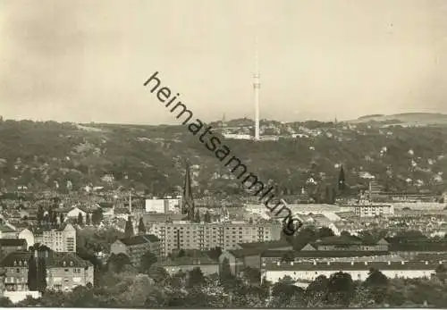 Dresden - Blick vom Rathaus zum Fernsehturm - Foto-AK Großformat - Verlag Görtz Bad Frankenhausen