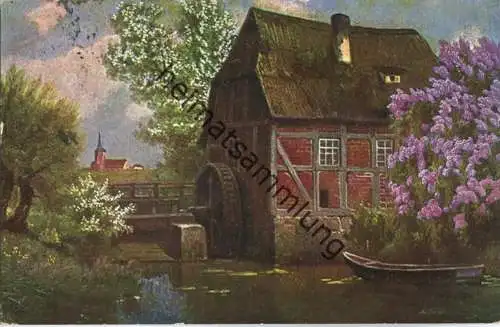 Wassermühle - Künstler-Ansichtskarte - Verlag Rehn & Linzen Kassel