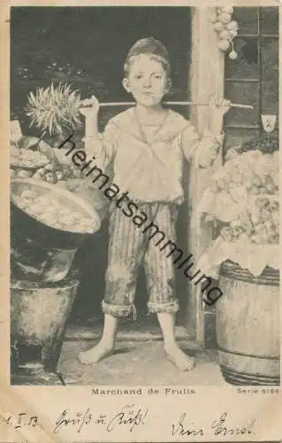 Marchand de fruits - Obsthändler - beschrieben 1903