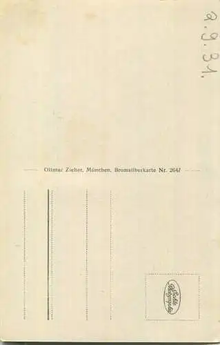 56349 Caub am Rhein - Blücherdenkmal - Foto-Ansichtskarte 30er Jahre - Verlag Ottmar Zieher München