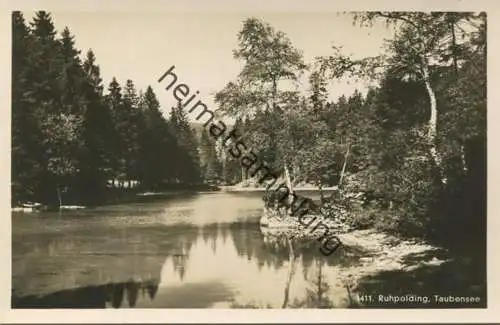 Ruhpolding - Taubensee - Foto-AK 30er Jahre - Verlag Martin Herpich München