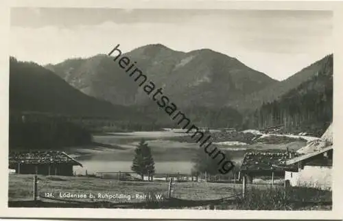 Lödensee - Foto-AK 30er Jahre - Durner's Kunstverlag Prien a. Ch.