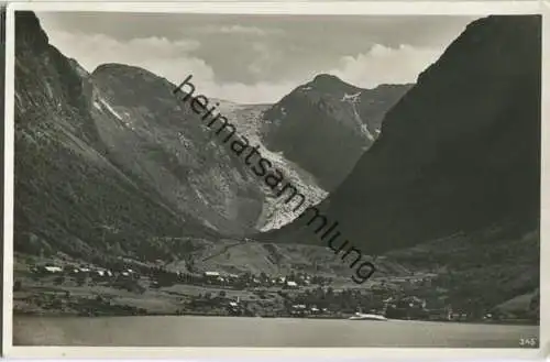 Sundalgletscher im Maurangerfjord - Foto-Ansichtskarte - Verlag Carl Müller & Sohn Hamburg