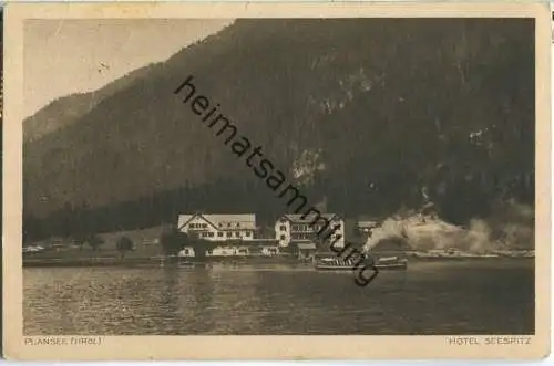 Plansee - Hotel Seespitz - Verlag Rud. Rudolphi Garmisch-Partenkirchen
