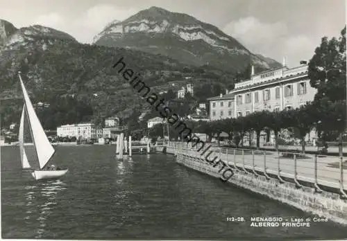 Menaggio - Albergo Principe - Foto-AK Großformat 50er Jahre - Vera Fotografia - Ediz. Gabriele Sacchi Menaggio