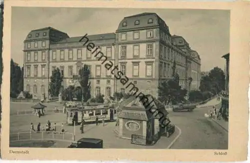 Darmstadt - Schloss - Strassenbahn - Verlag Wilhelm Gerling Darmstadt