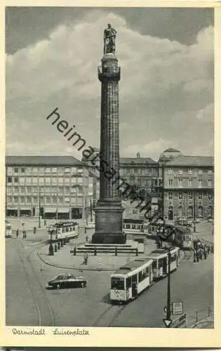 Darmstadt - Luisenplatz - Strassenbahn - Verlag Kaufhof AG Darmstadt