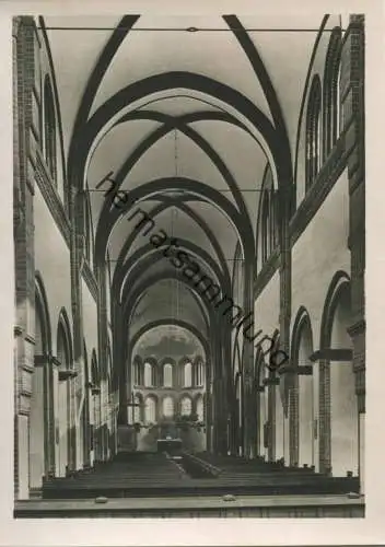 Lehnin - ehemalige Zisterzienserkirche - Langhaus mit Chor - Foto-AK Großformat 30er Jahre - Deutscher Kunstverlag Berli