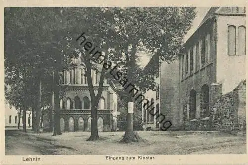 Lehnin - Eingang zum Kloster - Verlag Hermann Haack Genthin 20er Jahre