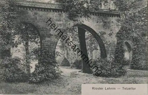 Kloster Lehnin - Telzeltor - Verlag Joh. Lindenberg Rathenow