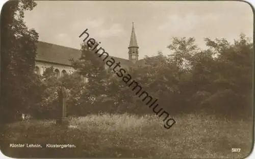 Kloster Lehnin - Klostergarten - Foto-AK 20er Jahre