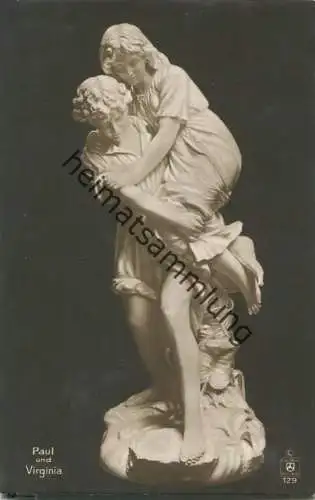 Paul und Virginia - Rückseite beschrieben 1915