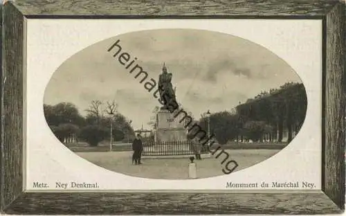 Metz - Monument du Marechal Ney - Verlag F. Conrad Metz - Gebrauchsspuren