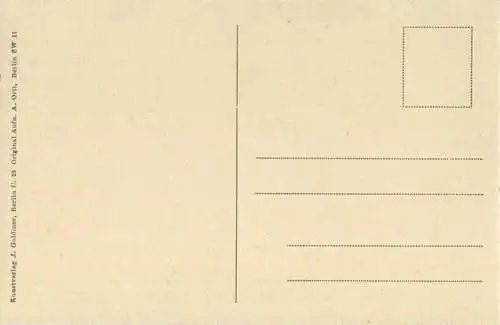 Rauener Berge - Der große Markgrafenstein - Verlag J. Goldiner Berlin