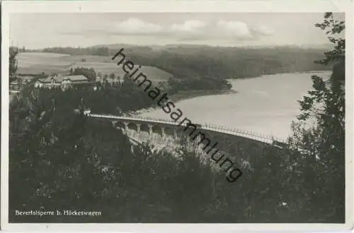 Hückeswagen - Bevertalsperre - Foto-Ansichtskarte - Verlag Wilh. Fülle Barmen