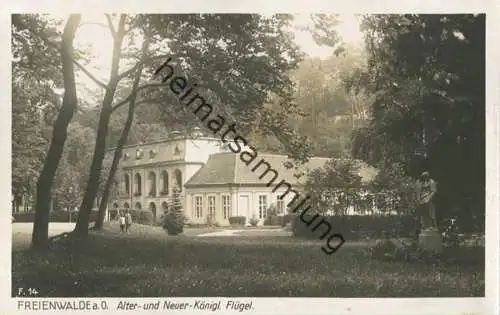 Bad Freienwalde - Alter und Neuer Königlicher Flügel - Foto-AK 30er Jahre - Verlag Ludwig Walter Berlin
