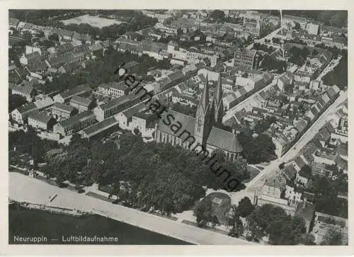 Neuruppin - Luftbildaufnahme - AK Grossformat 30er Jahre - Verlag Böhm-Luftbild
