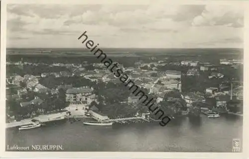 Neuruppin - Fliegeraufnahme aus 90m Höhe - Foto-AK 30er Jahre - Verlag Klinke & Co. Berlin
