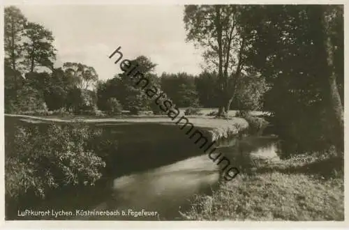 Lychen - Küstrinerbach bei Fegefeuer - Foto-AK 30er Jahre - Verlag J. Goldiner Berlin