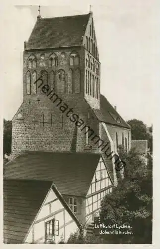 Lychen - Johannis Kirche - Foto-AK 30er Jahre - Verlag J. Goldiner Berlin