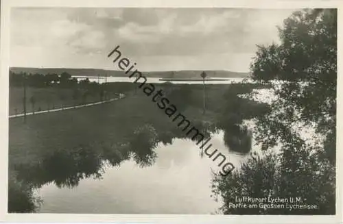 Lychen - Partie am grossen Lychensee - Foto-AK 30er Jahre - Verlag Ernst Schulz Buchhandlung Lychen