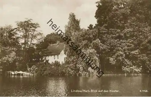 Lindow (Mark) - Blick auf das Kloster - Foto-AK 20er Jahre - Verlag G. Schroeter Lindow Buch- und Papierhandlung