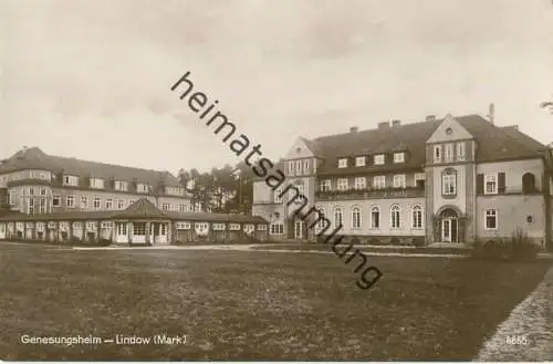 Lindow (Mark) - Genesungsheim - Foto-AK 20er Jahre - Verlag Karl Ellings Buchhandlung Lindow