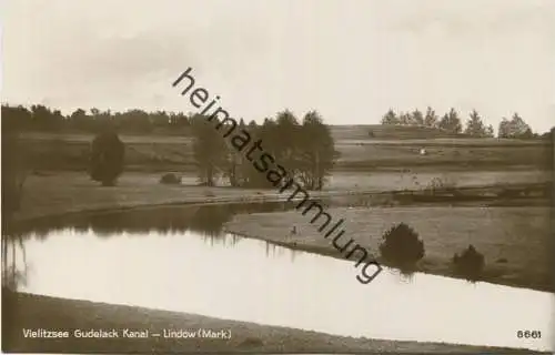 Lindow (Mark) - Vielitzsee Gudelack Kanal - Foto-AK 20er Jahre - Verlag Karl Ellings Buchhandlung Lindow