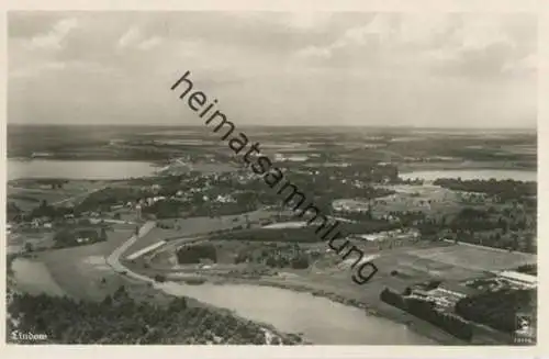 Lindow (Mark) - Fliegeraufnahme - Foto-AK 30er Jahre - Verlag K. Ellings Buchhandlung Lindow