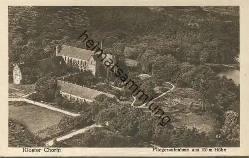 Kloster Chorin - Fliegeraufnahme aus 150m Höhe - Verlag Hans Langewiesche Buchhandlung Eberswalde