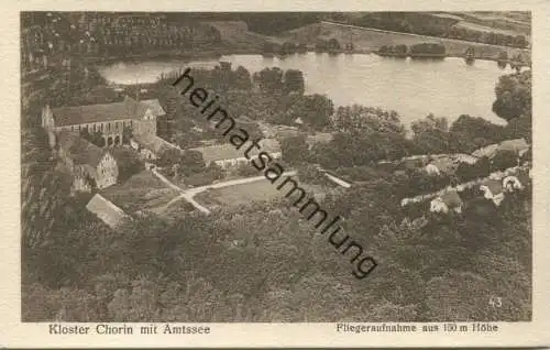 Kloster Chorin mit Amtssee - Fliegeraufnahme aus 150m Höhe - Verlag Hans Langewiesche Buchhandlung Eberswalde