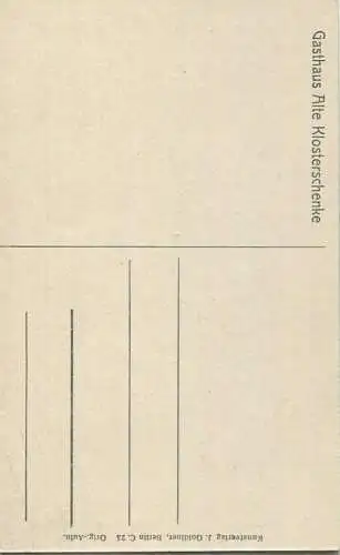 Koster Chorin - Verlag J. Goldiner Berlin