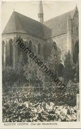 Koster Chorin - Chor der Klosterkirche - Foto-AK 30er Jahre - Verlag Ludwig Walter Berlin