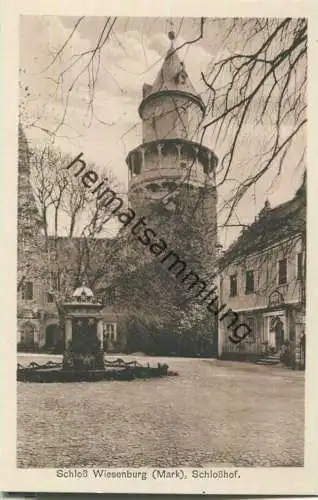 Schloss Wiesenburg (Mark) - Schlosshof - Verlag Otto Mildner Belzig