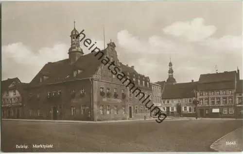 Belzig - Marktplatz - Foto-Ansichtskarte - Verlag Emil Balzer Belzig