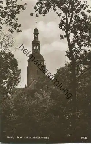 Belzig - St. Marien-Kirche - Foto-Ansichtskarte - Verlag Emil Balzer Belzig