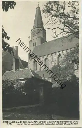 Brandenburg a. H. - Dom - Foto-AK 30er Jahre - Verlag Ludwig Walter Berlin