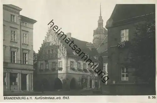 Brandenburg a. H. - Kurfürstenhaus - Foto-AK 30er Jahre - Verlag Ludwig Walter Berlin