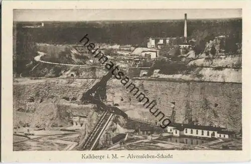 Kalkberge - Alvensleben-Schacht - Verlag W. Meyerheim Berlin
