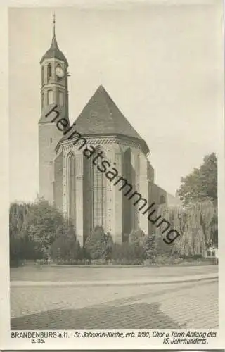 Brandenburg a. H. - St. Johannis Kirche - Foto-AK 30er Jahre - Verlag Ludwig Walter Berlin