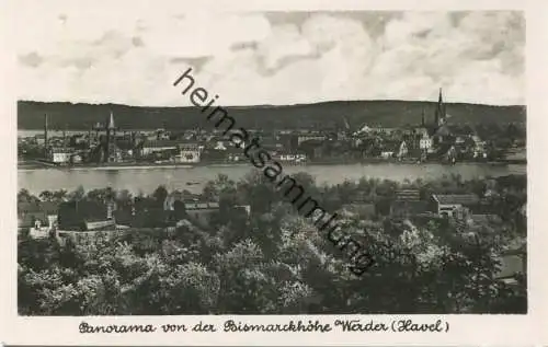 Werder (Havel) - Panorama von der Bismarckhöhe - Foto-AK 30er Jahre - Verlag Max O'Brien Berlin