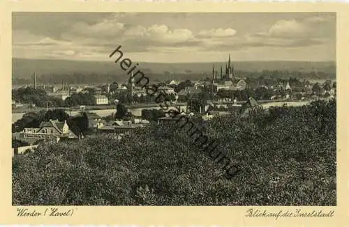 Werder (Havel) - Blick auf die Inselstadt - Verlag Hugo Walter Werder