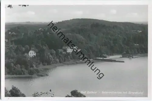 Bad Buckow - Schermützelsee - Strandhotel - Foto-Ansichtskarte - Verlag Schöning & Co Lübeck