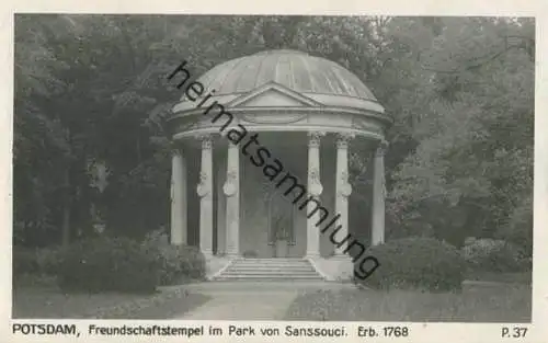 Potsdam - Freundschaftstempel im Park von Sanssouci - Foto-AK 30er Jahre - Verlag Ludwig Walter Berlin