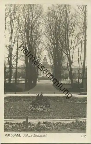 Potsdam Schloss Sanssouci - Foto-AK 30er Jahre - Verlag Ludwig Walter Berlin