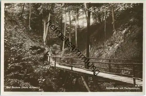 Bad Buckow - Silberkehle - Teufelsbrücke - Foto-Ansichtskarte - Verlag Rudolf Lambeck Berlin